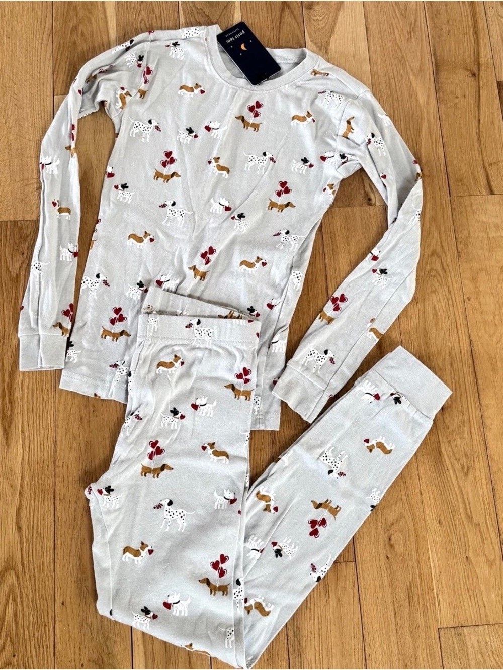 Kids Petit Lem Dog Print Pajama Set